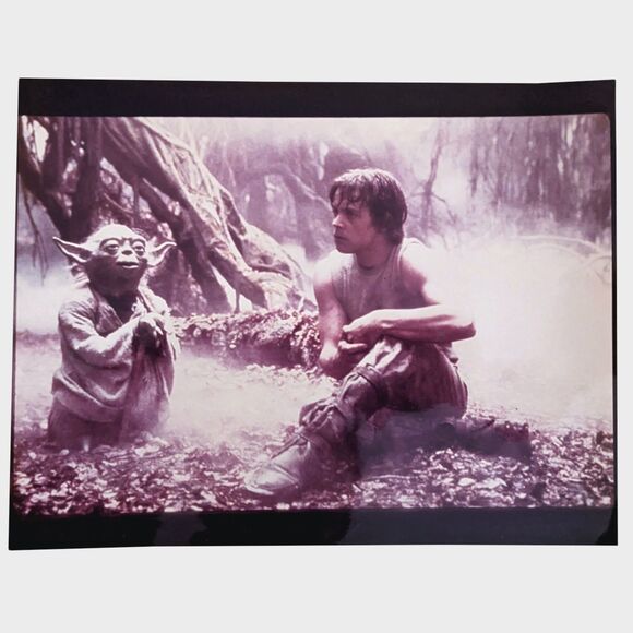 Lot of 6 Vintage Star Wars Photographs Empire Strikes Back 80s Retro Luke Yoda - Picture 3 of 8
